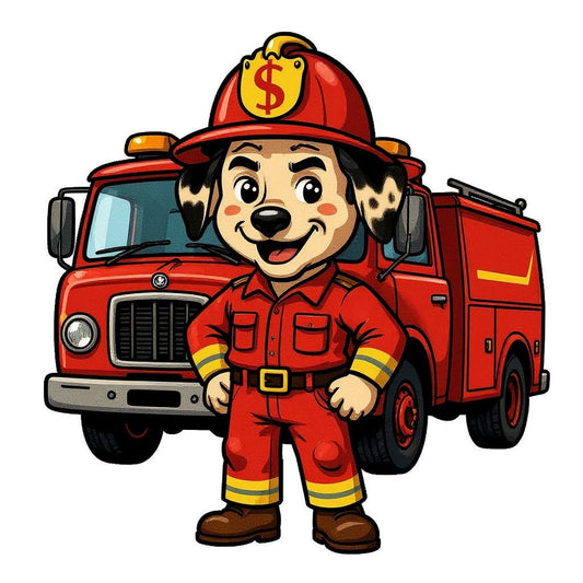 The Fire Chief - Custom Pet or Person Photo Sticker