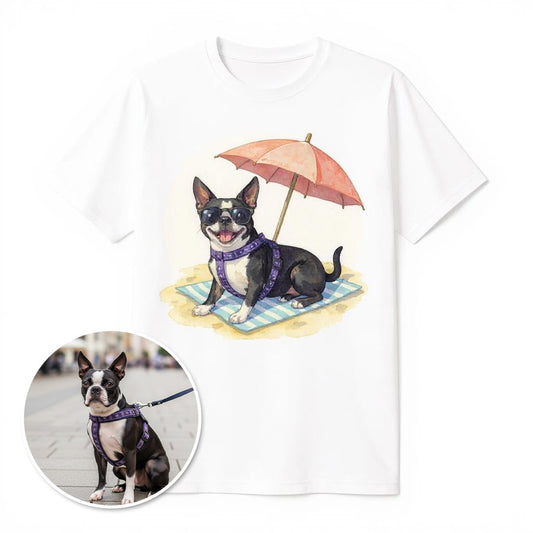 Beach Vibes - Custom Pet or Person Photo T-shirt