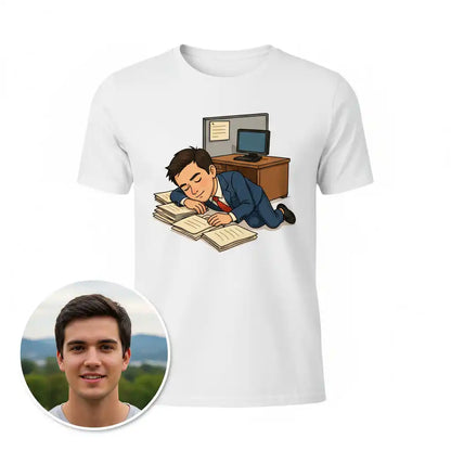 The Chief Sleep Officer - Custom Person or Pet Photo T-shirt