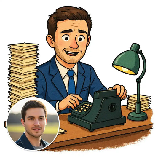 The Accountant - Custom Person or Pet Photo Sticker