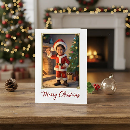 The Junior Santa - Personalized Greeting Card
