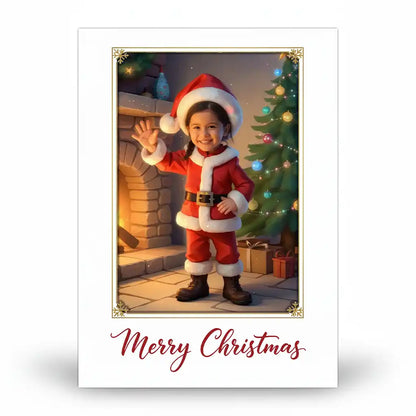 The Junior Santa - Personalized Greeting Card