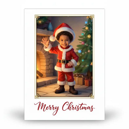 The Junior Santa - Personalized Greeting Card