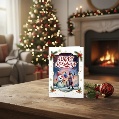 The Snowman - Personalized Greeting Card