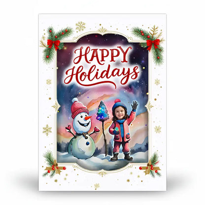The Snowman - Personalized Greeting Card