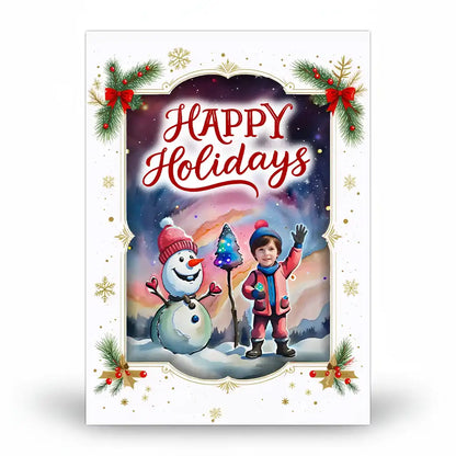 The Snowman - Personalized Greeting Card