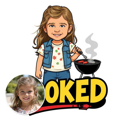 Cooked - Custom Pet or Person Photo Sticker