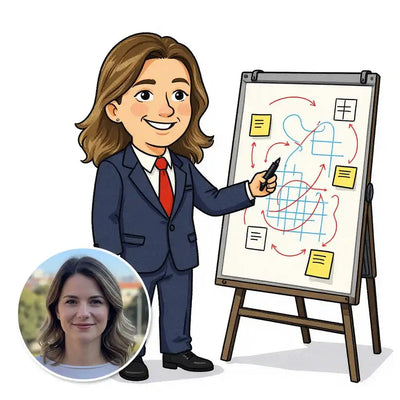 The Project Manager - Custom Person or Pet Photo Sticker
