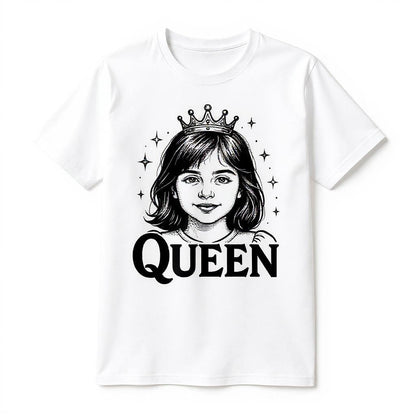 The Monochrome Queen - Custom Pet or Person Photo T-shirt