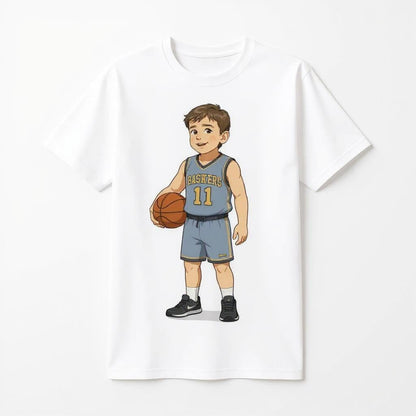 The Baller Basketball Star - Custom Pet or Person Photo T-shirt