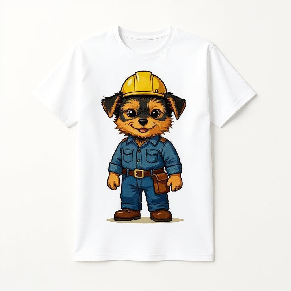 The Little Builder - Custom Pet or Person Photo T-shirt