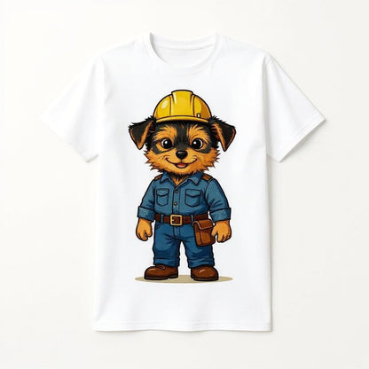 The Little Builder - Custom Pet or Person Photo T-shirt
