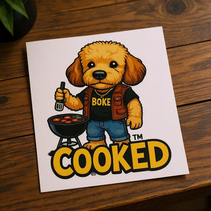 Cooked - Custom Pet or Person Photo Sticker
