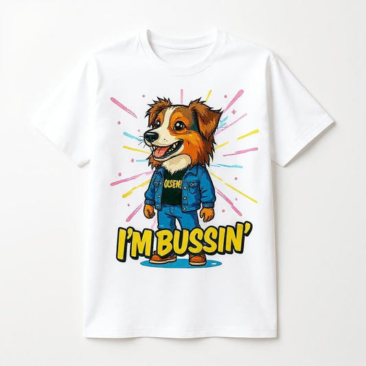 I'm Bussin'- Custom Person or Pet Photo T-shirt
