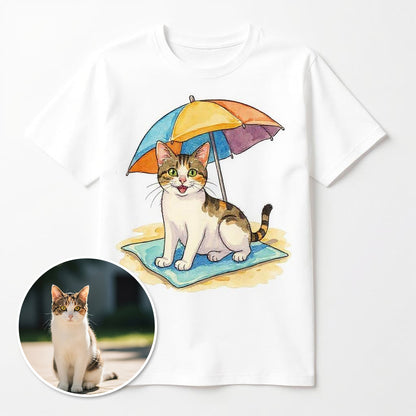 Beach Vibes - Custom Pet or Person Photo T-shirt