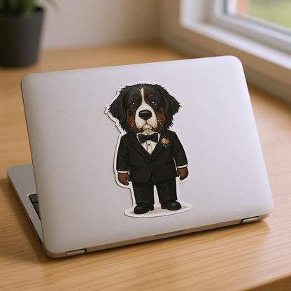The Groomsman - Custom Pet or Person Portrait Photo Sticker