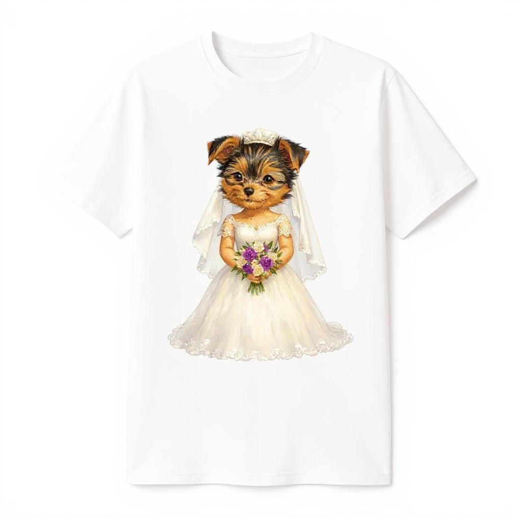 The Blushing Bride - Custom Pet Photo T-shirt