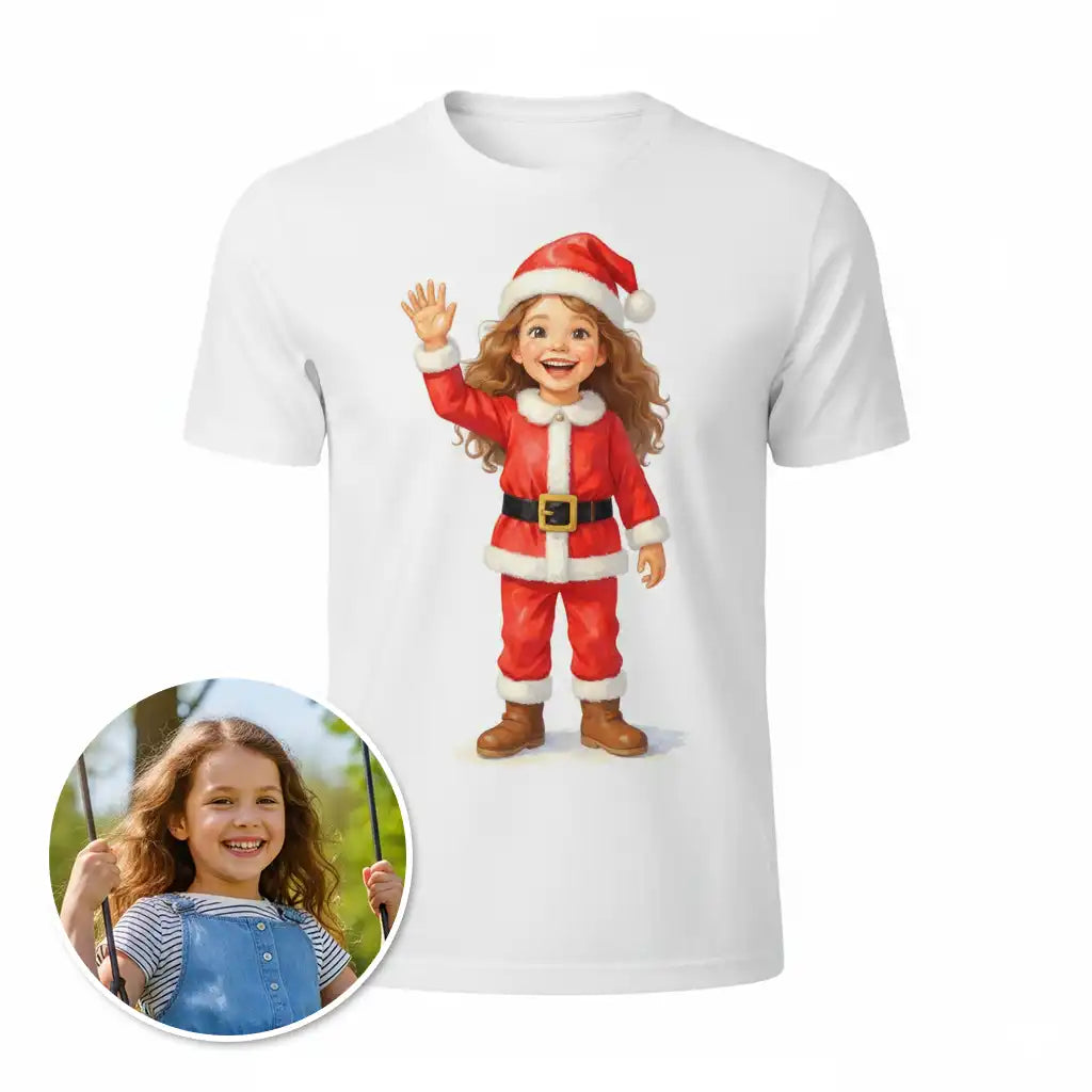The Junior Claus - Custom Person or Pet Photo T-shirt
