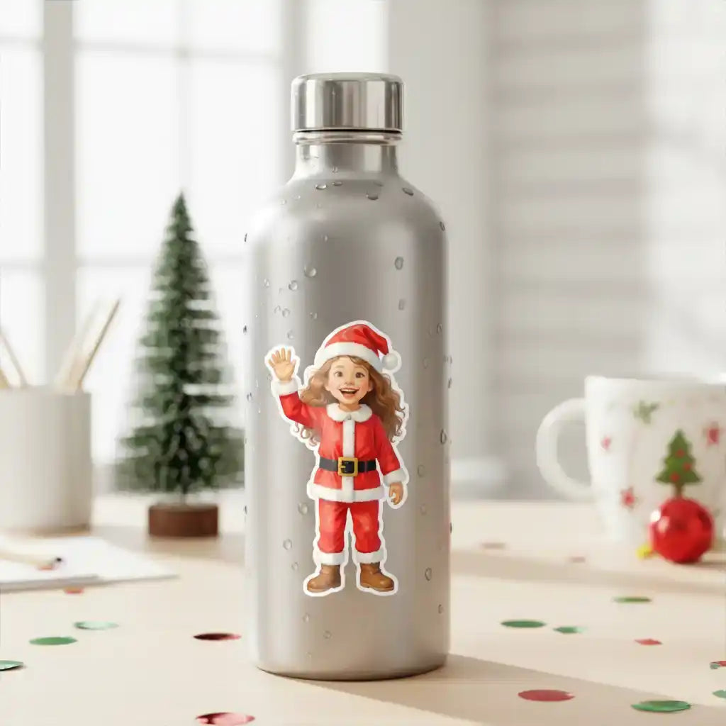 The Junior Claus - Custom Person or Pet Photo Sticker