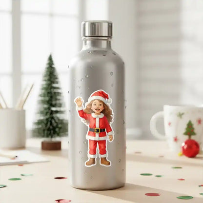 The Junior Claus - Custom Person or Pet Photo Sticker