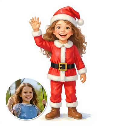 The Junior Claus - Custom Person or Pet Photo Sticker