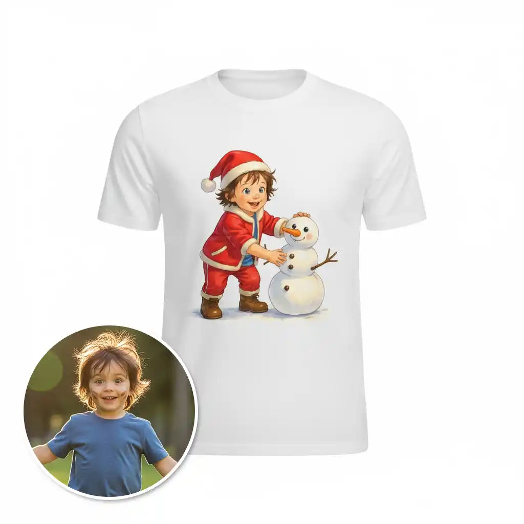 The Frosty Friend - Custom Person or Pet Photo T-shirt