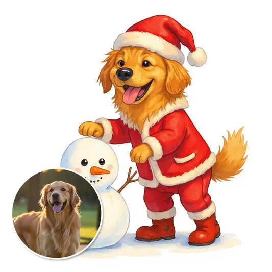 The Frosty Friend - Custom Person or Pet Photo Sticker