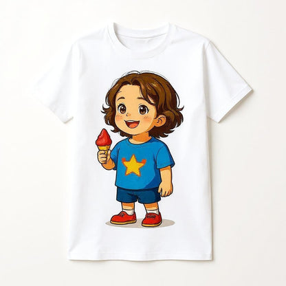 Summer Scoops - Custom Pet or Person Photo T-shirt