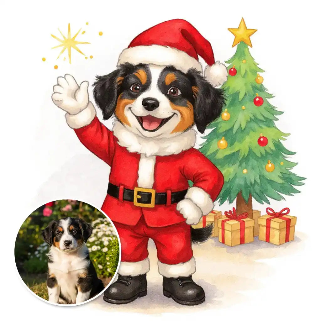 The Merry Maker - Custom Person or Pet Photo Sticker