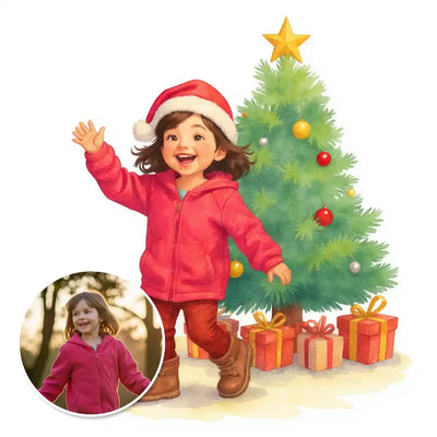 The Merry Maker - Custom Person or Pet Photo Sticker