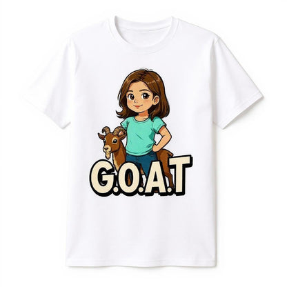The Real G.O.A.T. - Custom Pet or Person Photo T-shirt