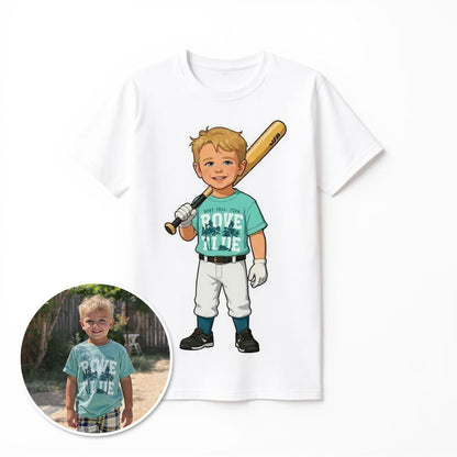 The All-Star - Custom Baseball Photo T-shirt