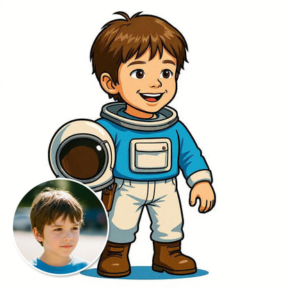 The Space Cadet - Custom Photo Sticker
